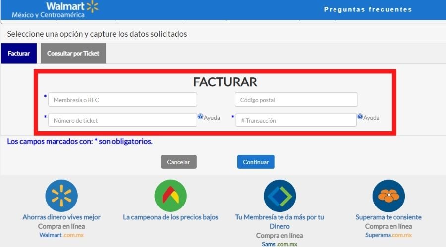 Ingreses los datos que solicitan