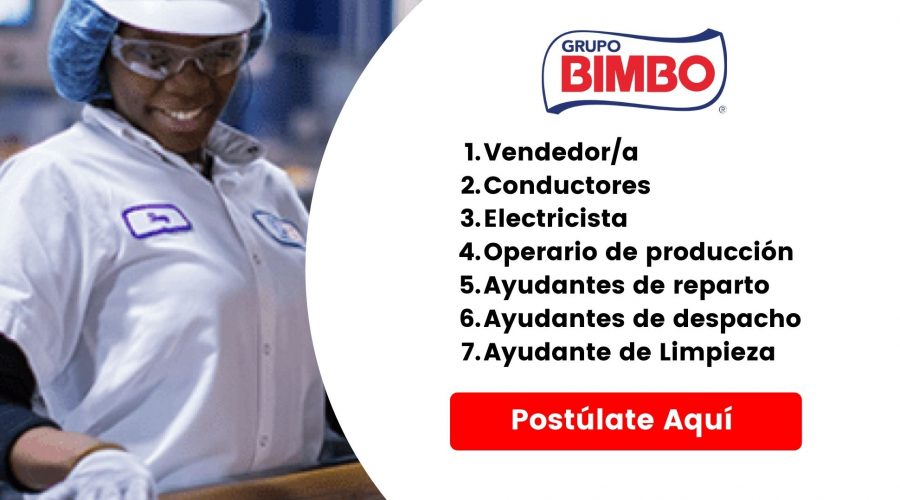 Vacantes de empleos Grupo Bimbo
